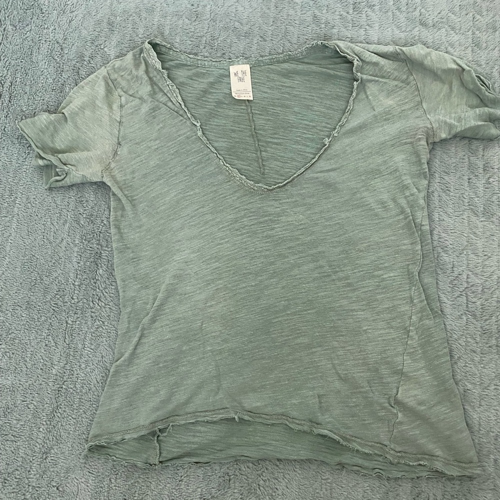 Free people olive green top